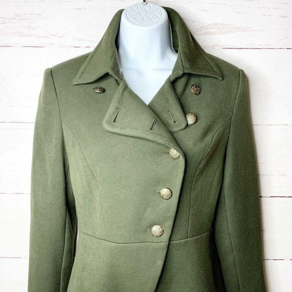 Forever 21 Army Green Military Jacket Sz S